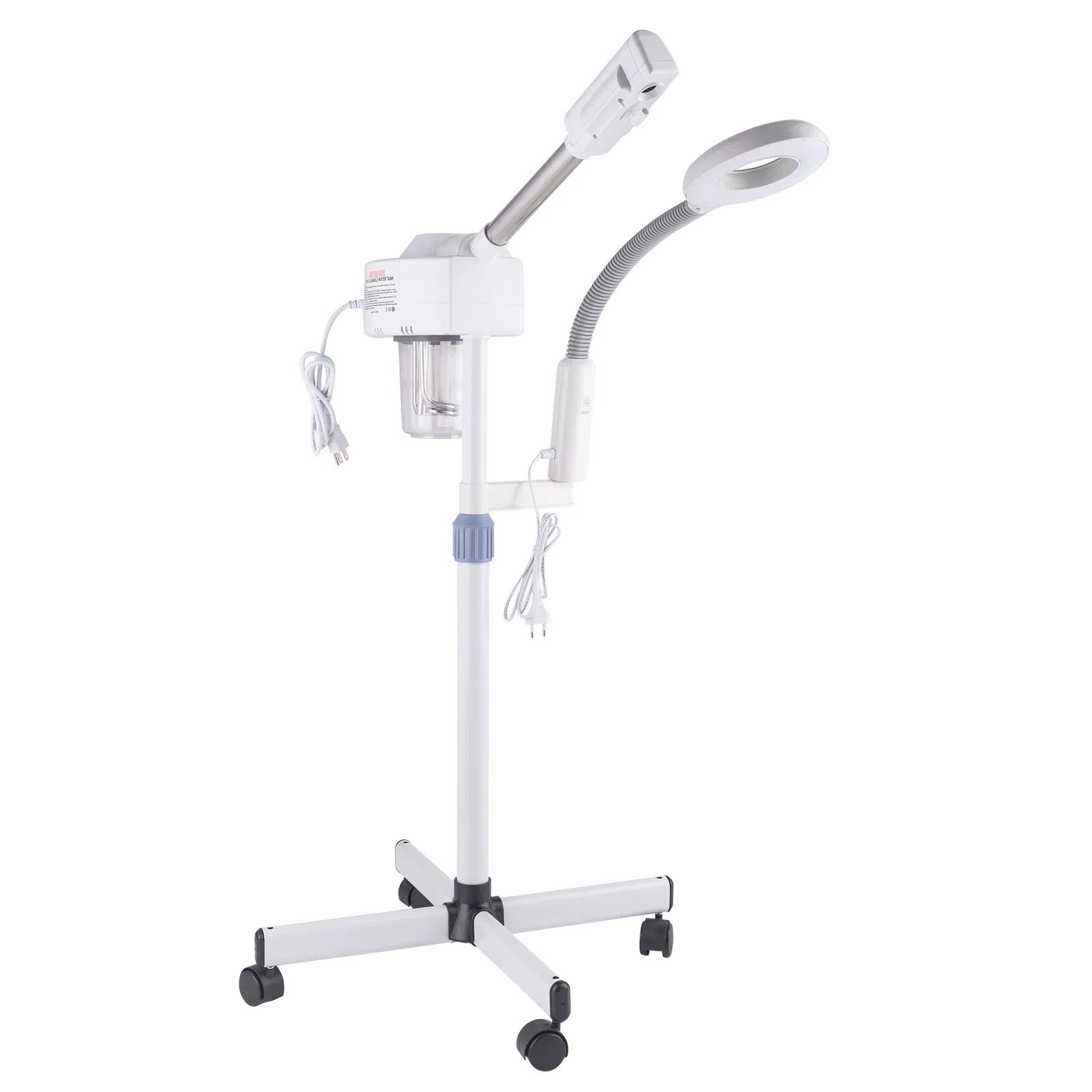2 in 1 Facial Steamer with 3X Magnifying Lamp, Esthetician Steamer Professional Aromatherapy Humidifier Face Spa Mist Steam for Home Beauty Salon, Personal Skin Care Deep Cleaning