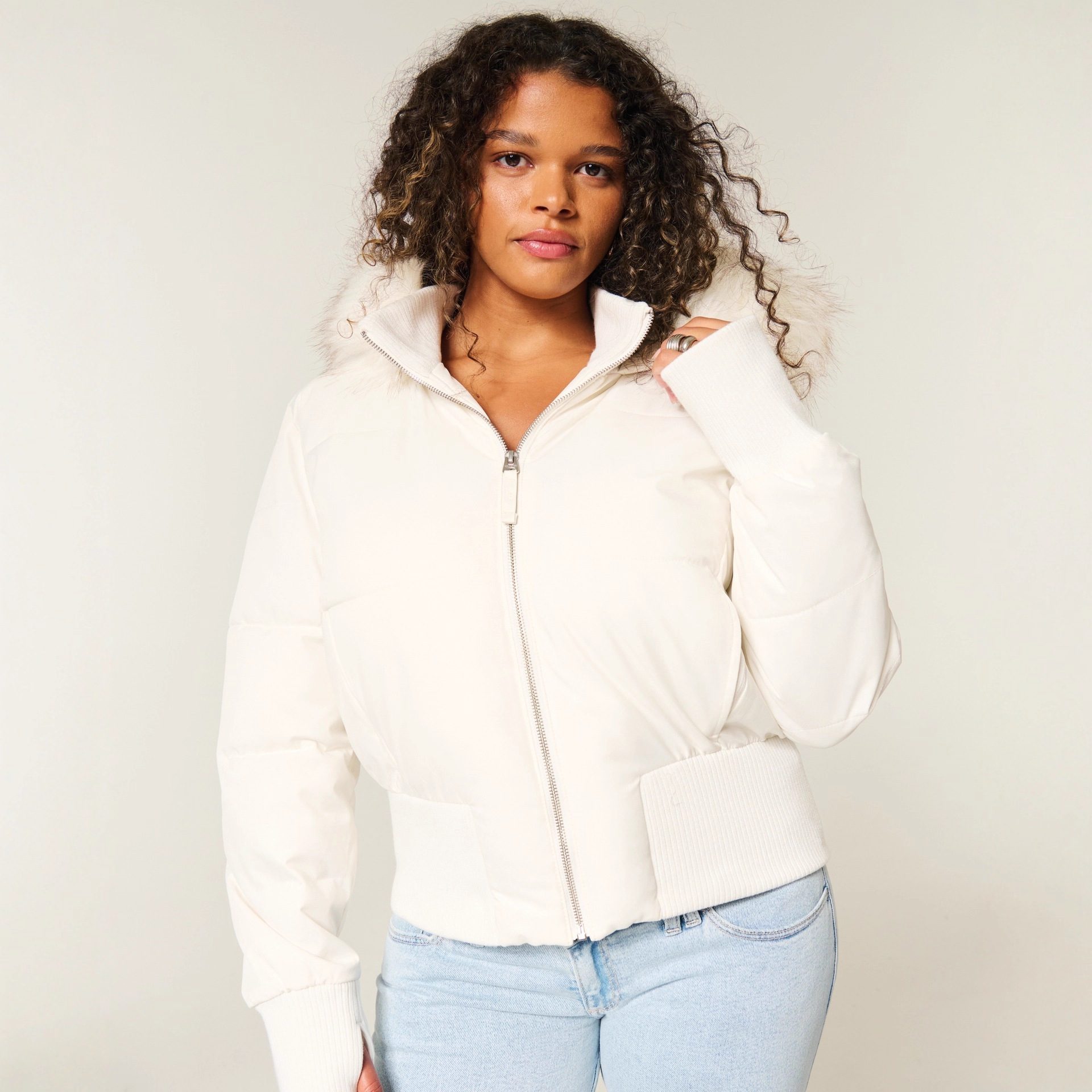 Casual Style Thermal Cotton-padded Coat