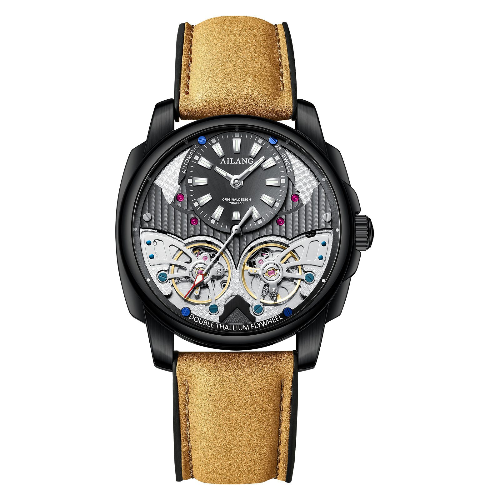 Automatic Mechanical Double Tourbillon Men's Watch - Image 6