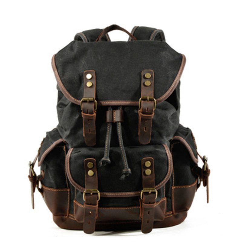 Wear-resistant canvas backpack - Image 2