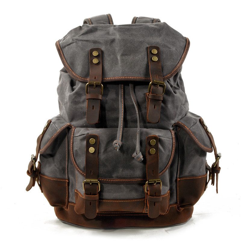 Wear-resistant canvas backpack - Image 5