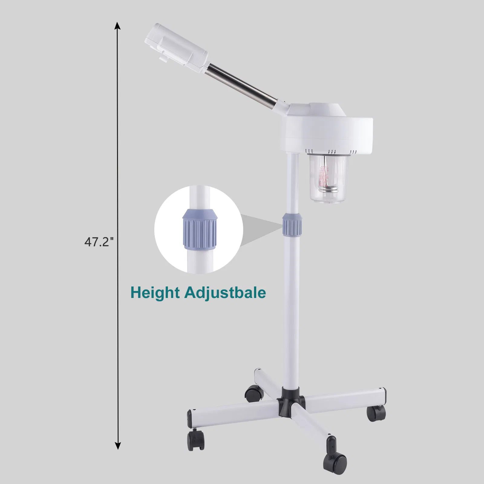 2 in 1 Facial Steamer with 3X Magnifying Lamp, Esthetician Steamer Professional Aromatherapy Humidifier Face Spa Mist Steam for Home Beauty Salon, Personal Skin Care Deep Cleaning - Image 8