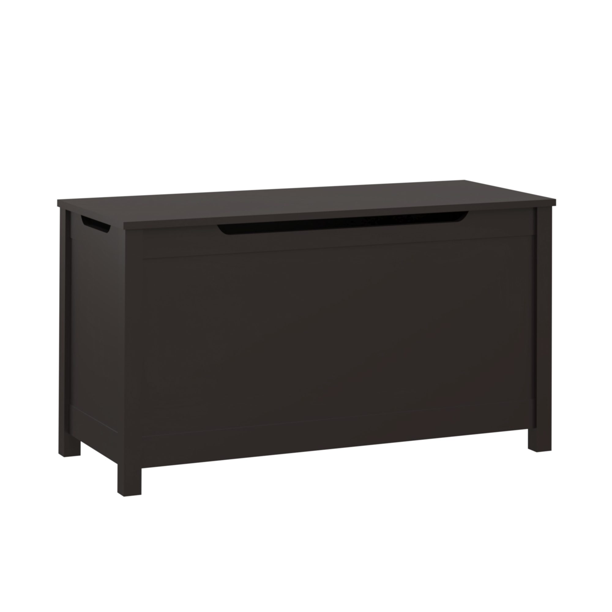 Kids Wooden Toy Box Storage With Safety Hinged Lid For Ages 3 - Image 9