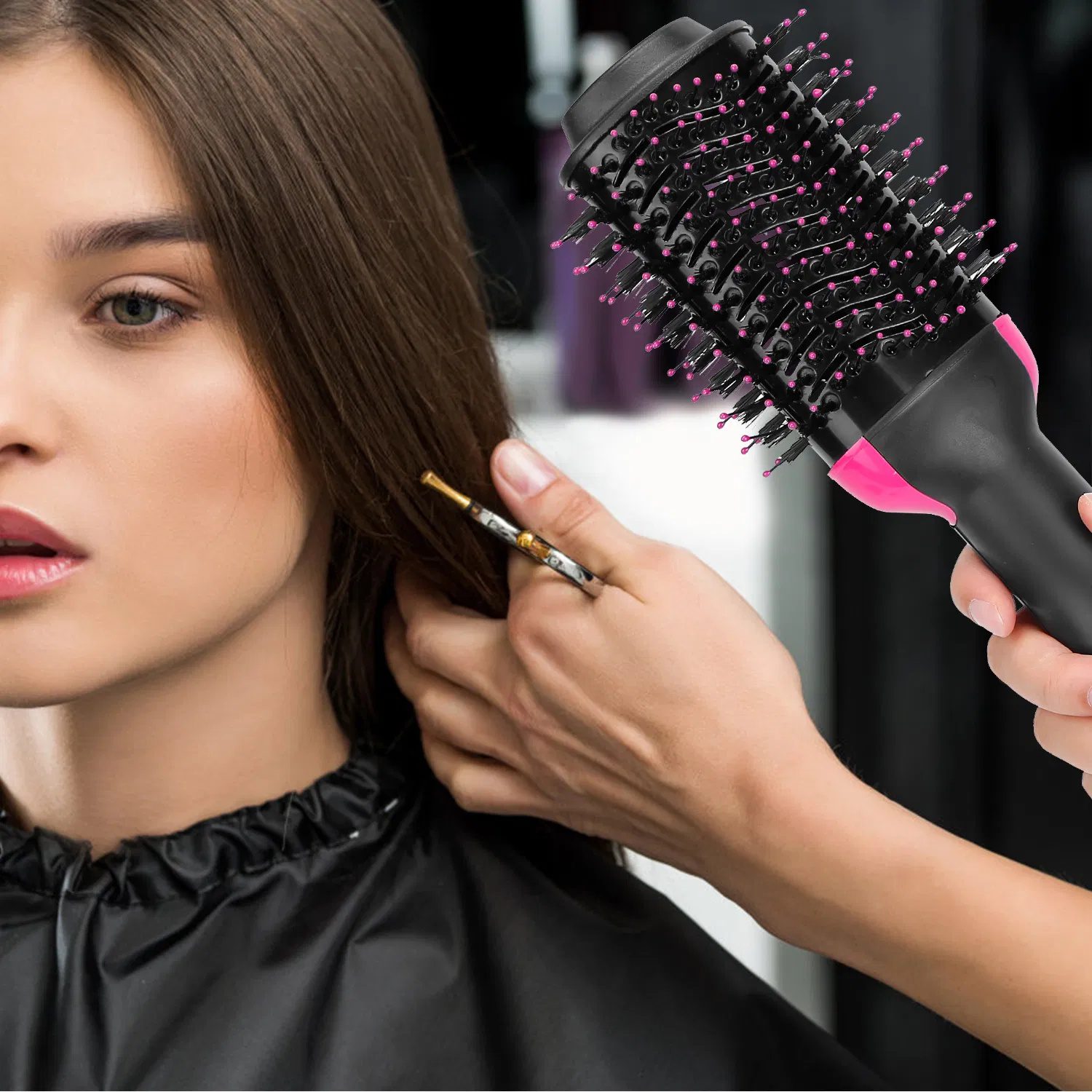 4 In 1 Hot Hair Brush Hair Dryer Volumizer Brush Dryer Comb For Straightening Curling Drying - Image 8