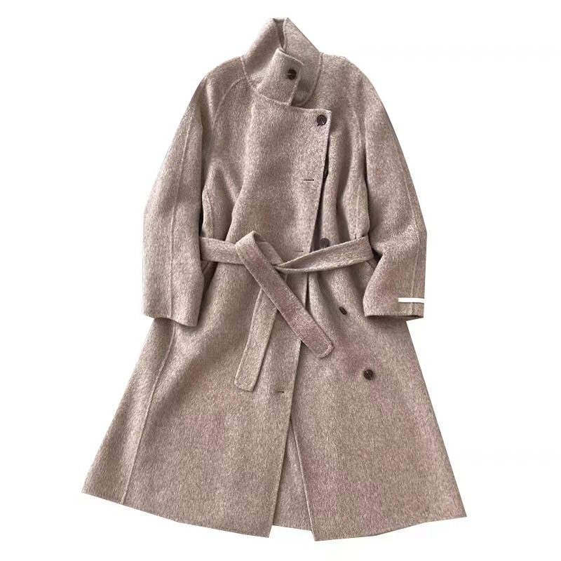 Loose-fitting Double-faced Cashmere Coat, Extra-thick Wool Overcoat - Image 6
