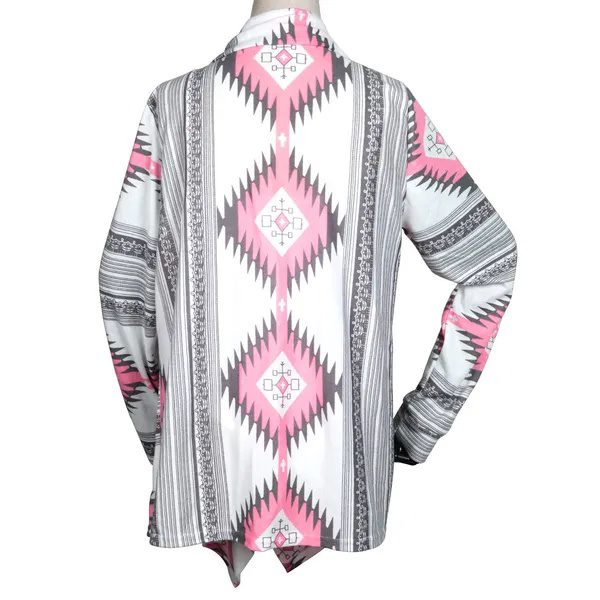 Women Open Front Cardigan Long Sleeve Shawl Neck Breathable Cardigan Well - Image 4