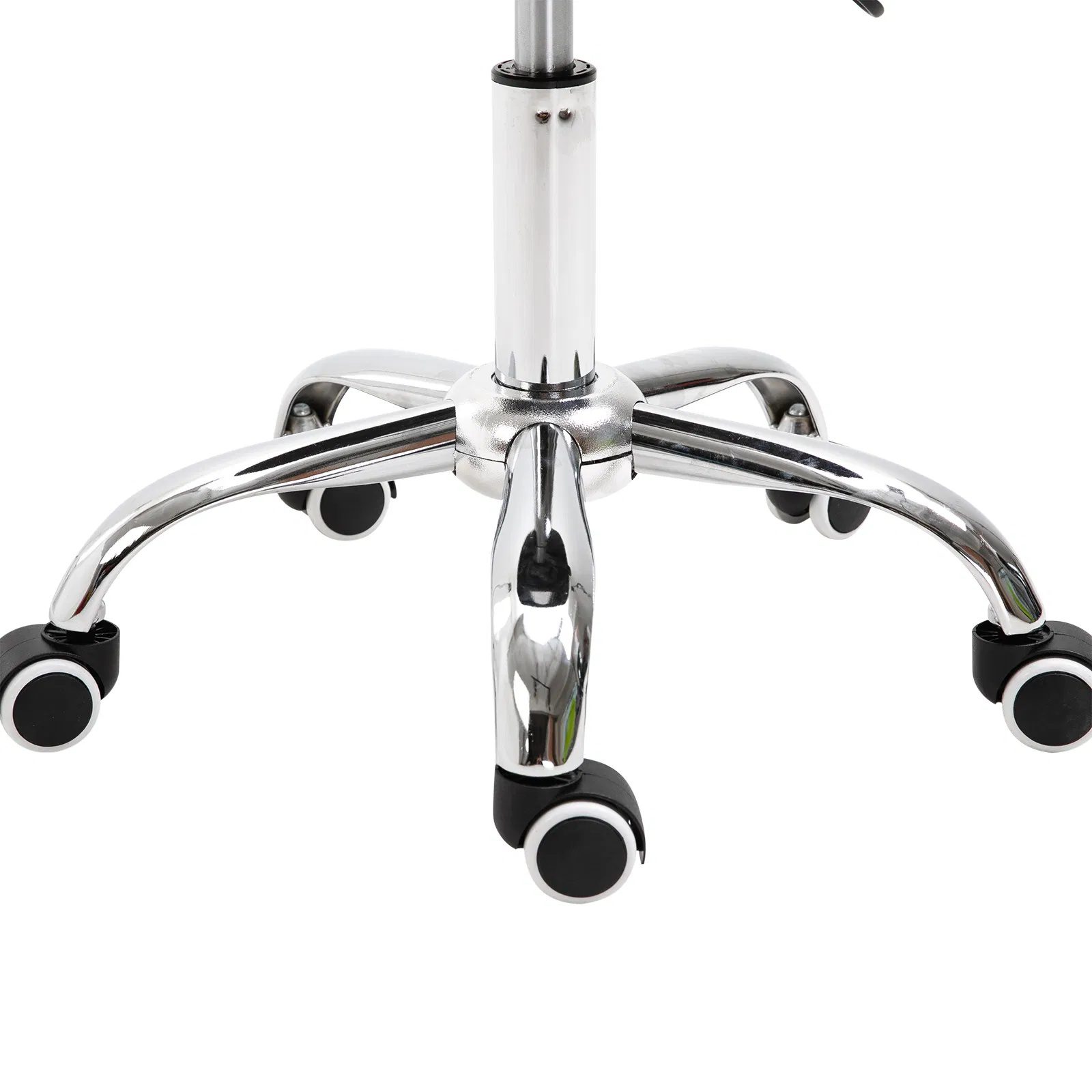 Adjustable Elegance: Hydraulic Salon Stool, Rolling Swivel Saddle Chair, PU Leather Beauty Seat for Spa, Black Finish - Image 6