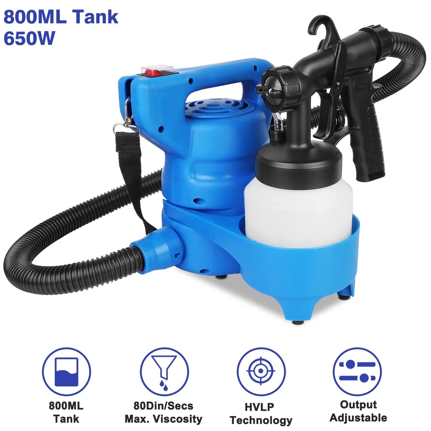 Paint Sprayer, Advanced System for Superior One-Coat Coverage, 3 Spray Patterns, Easy Cleanup, Ideal for Home and Furniture Painting - Image 9