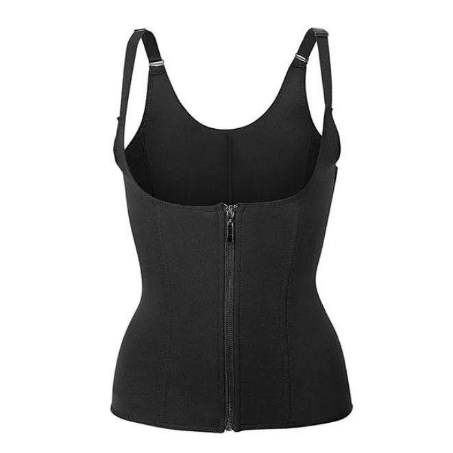 Zippered Waist Trainer Corset Waist Tummy Control Body Shaper Cincher Back Support - Image 4