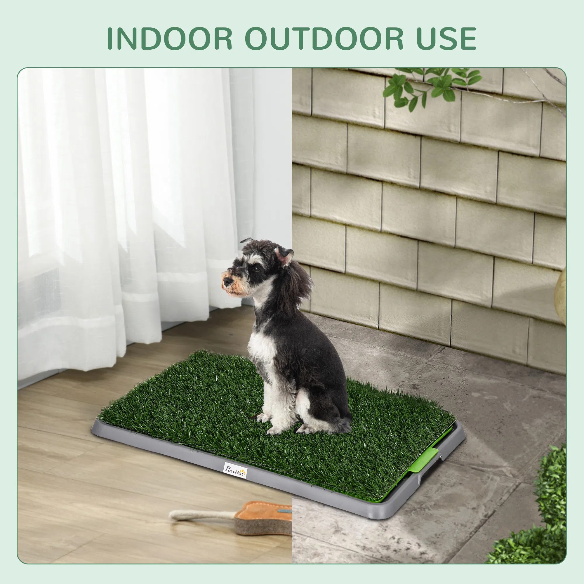 Artificial Grass Pee Pad for Dogs Potty Training, 26" x 16", 2 Packs, Green - Image 6