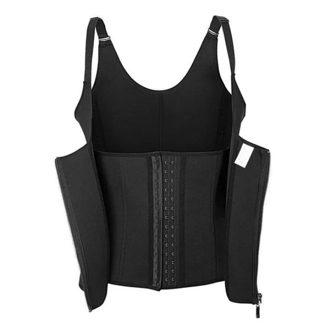 Zippered Waist Trainer Corset Waist Tummy Control Body Shaper Cincher Back Support - Image 5
