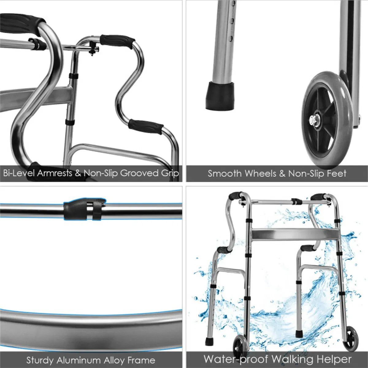 Grey walking aid foldable - Image 5