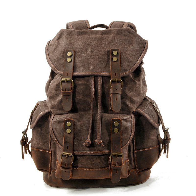 Wear-resistant canvas backpack - Image 3