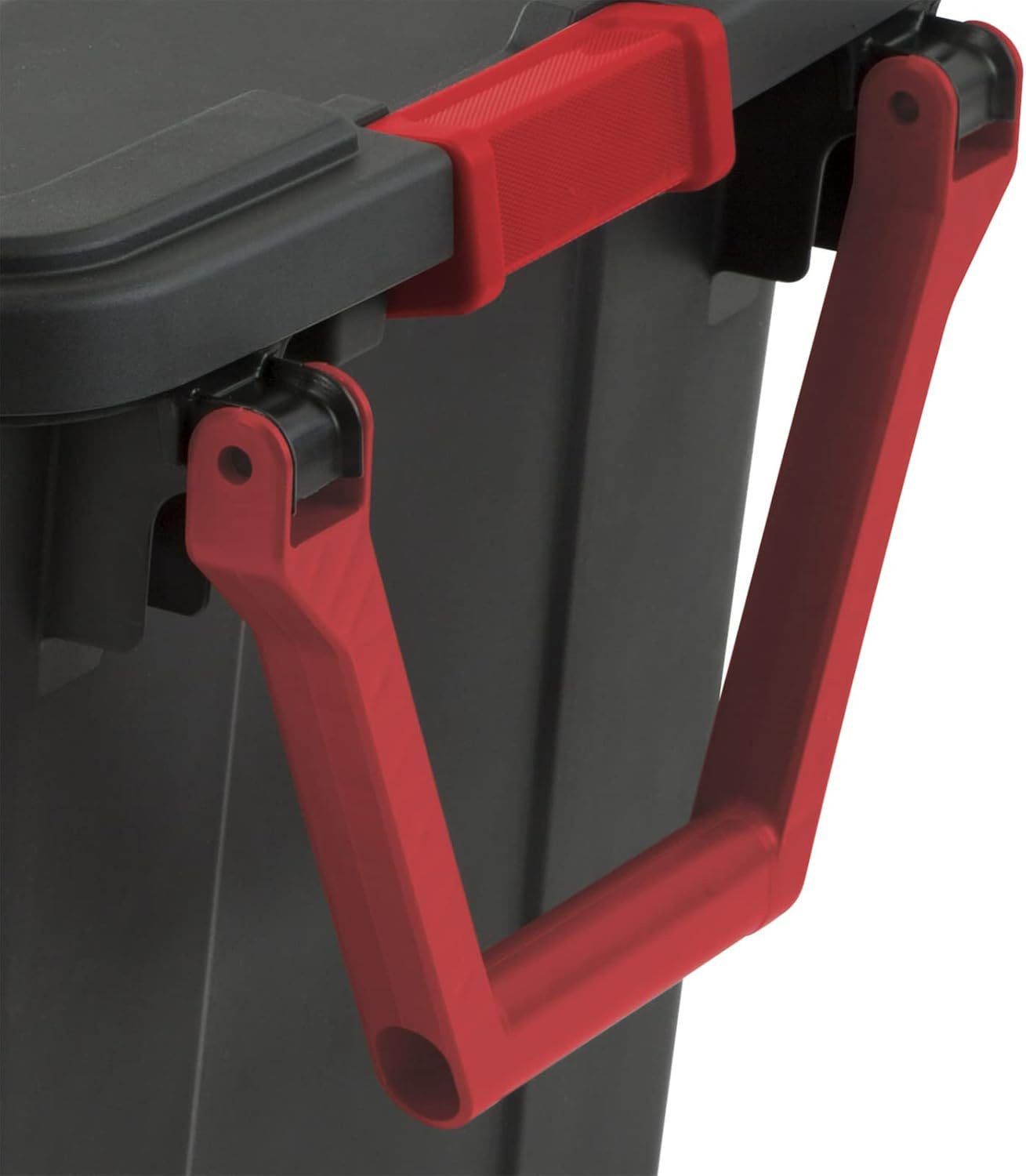 40 Gallon Durable Plastic Storage Tote With Latching Lid And Pull Handle, Black, 2 Pack Shipment From Walmart - Image 2