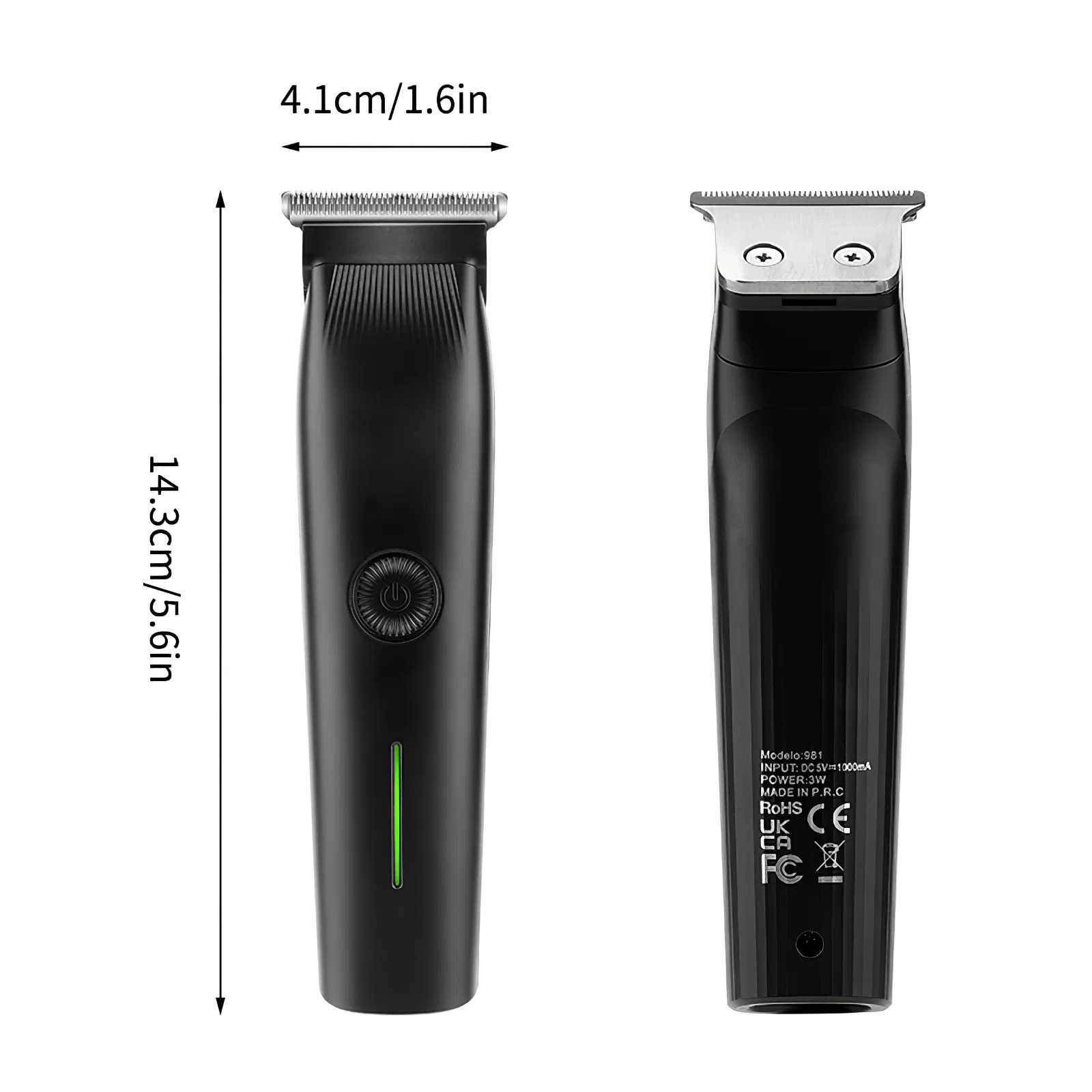 Beard Trimmer, 3 in 1 Hair Clippers and Mens Grooming Kit, Face, Nose, Ear Hair Trimmer - Black - Image 9