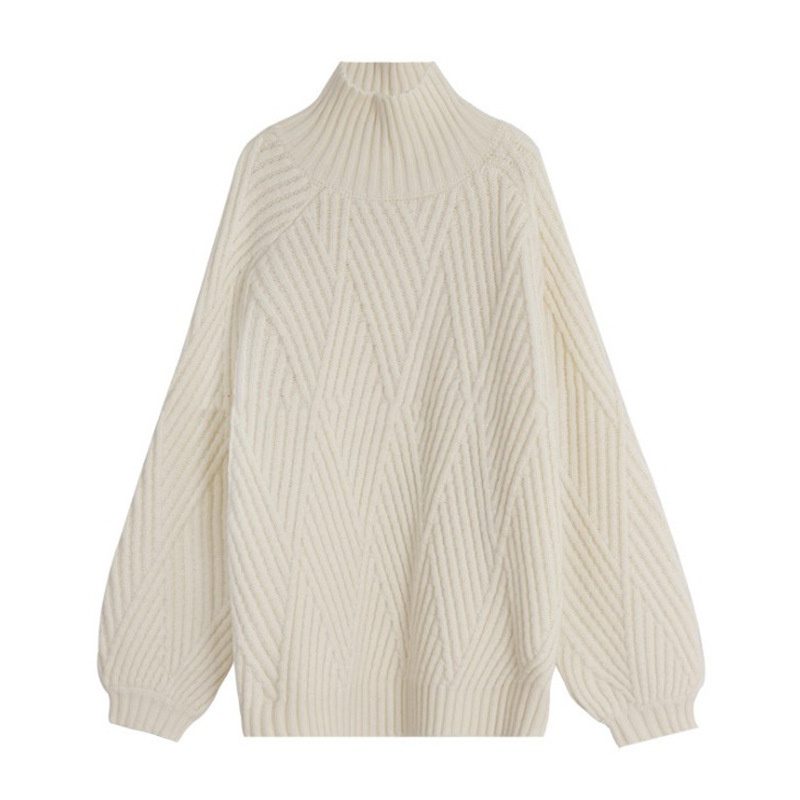 Put On The Top And Thicken Sweater To Wear Loose In Winter Outside - Image 6