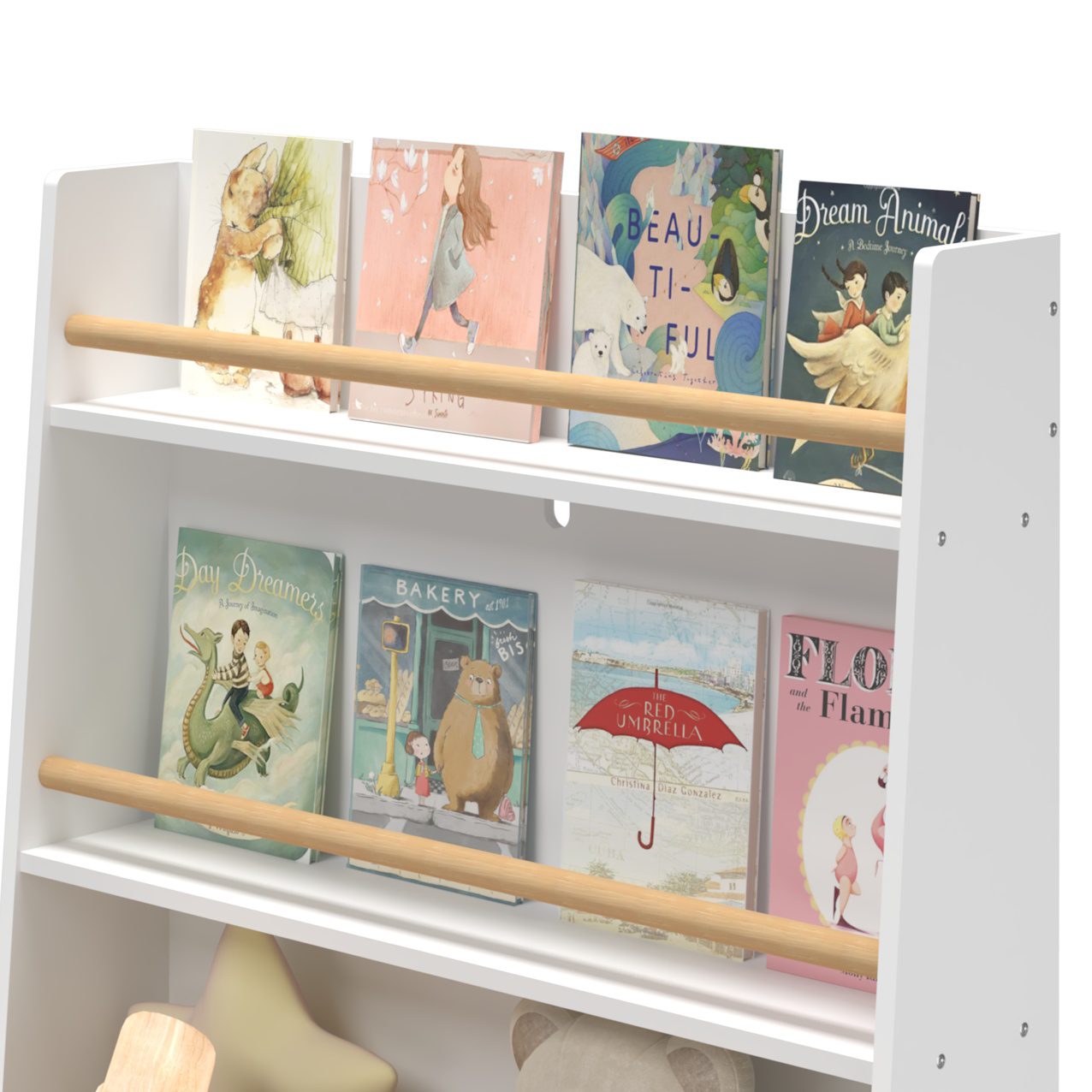 Kids Bookshelf Book And Magazine Rack Book Organizer Storage Cabinet Organizer - Image 5