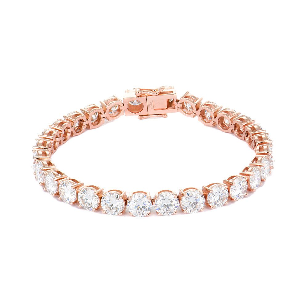 2-6mm Full Set Moissanite Girl S925 Silver Ao Advanced Design Bracelet - Image 10