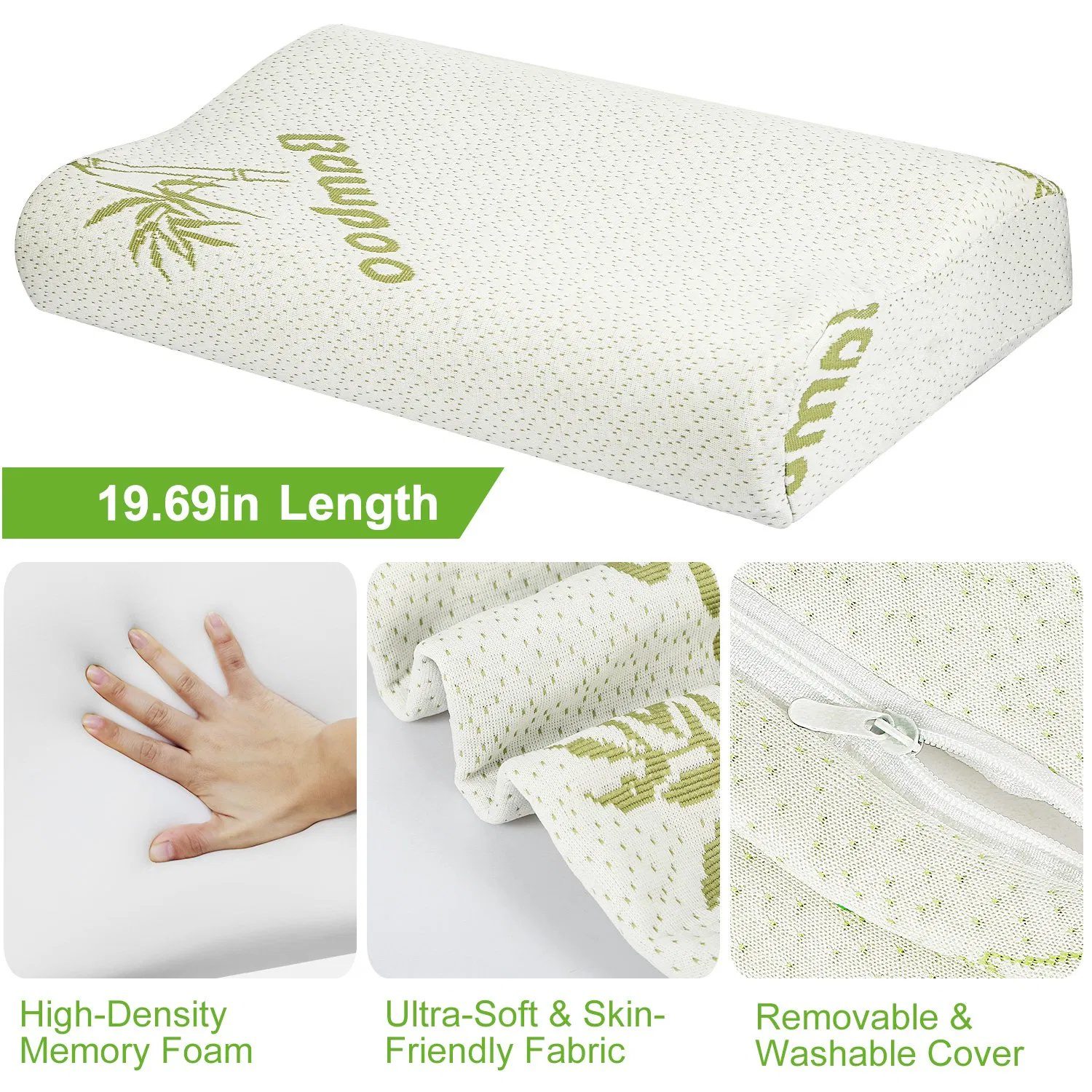 Cervical Neck Pillow - Contour Neck Pillows for Neck Pain Relief, Ergonomic Side Sleeper Pillow for Sleeping - Image 4