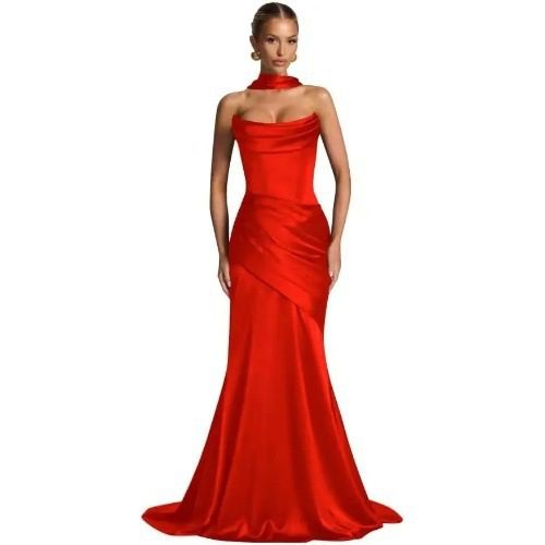 Tube-top, Figure-hugging Mermaid-style Elegant Gown - Image 7
