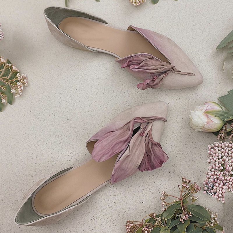 Niche Design Aesthetic Petal Flat Shoes - Image 4