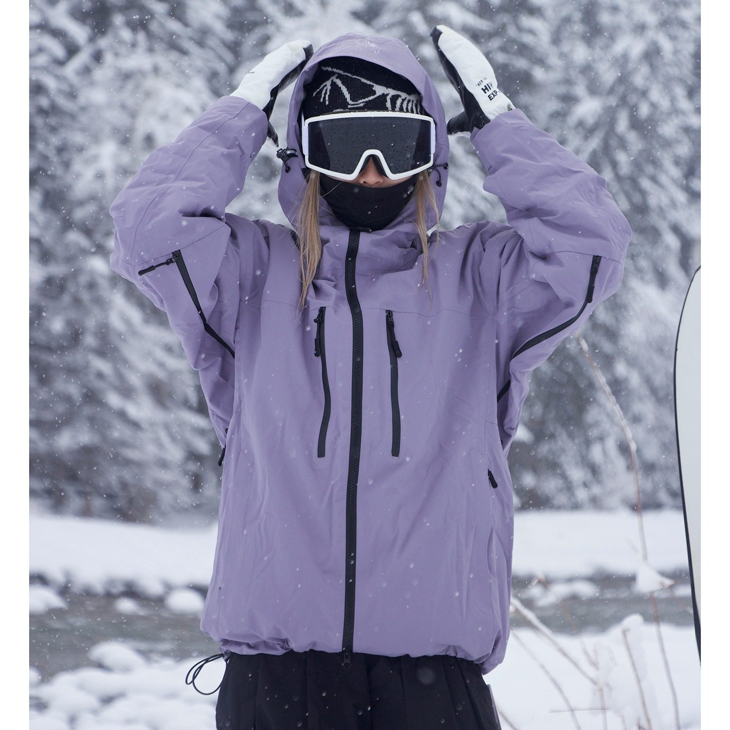 Waterproof And Moisture Permeable Full Pressure Glue Snowboard Clothing - Image 3