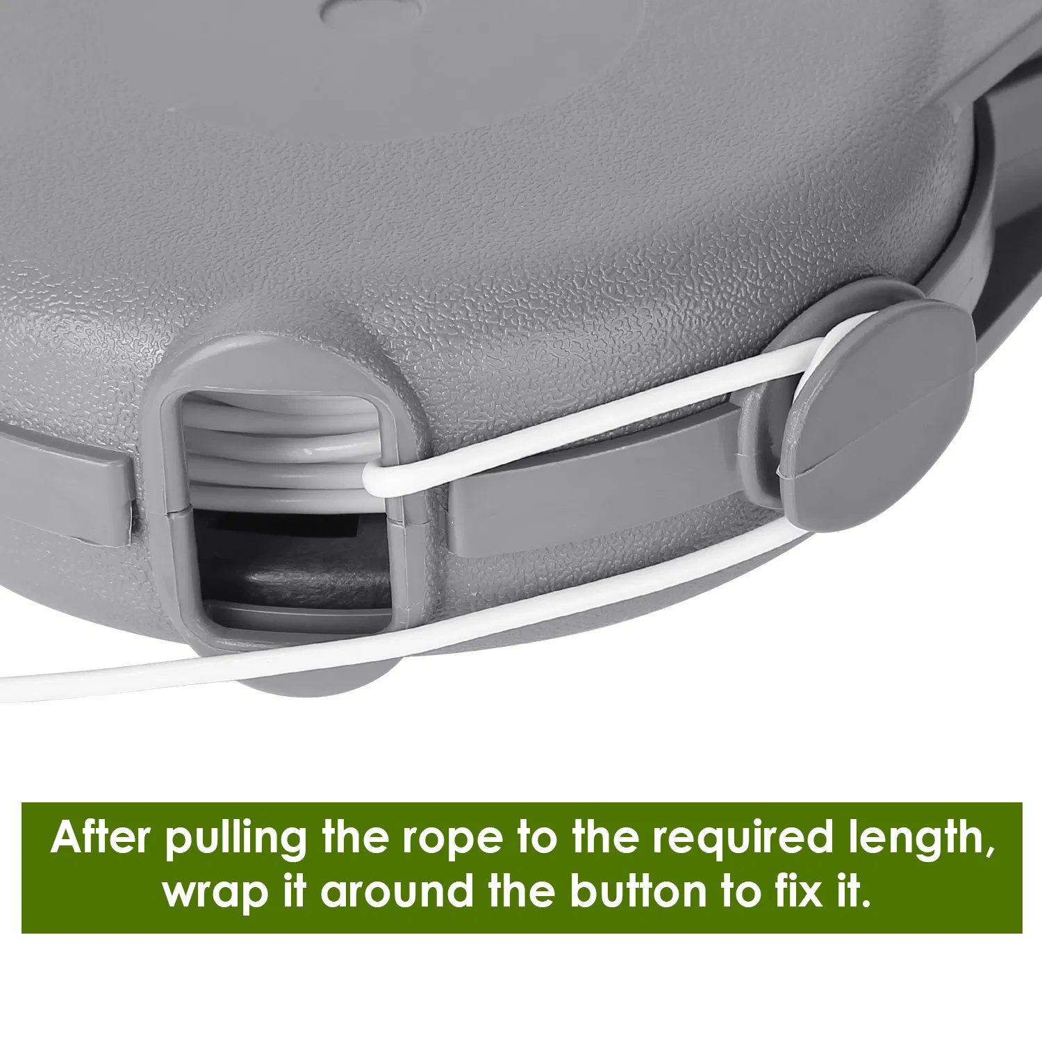 Retractable Clothesline Outdoor 49FT PVC Automatic Washing Dryer Cord Easy Hanging Rope - Image 3