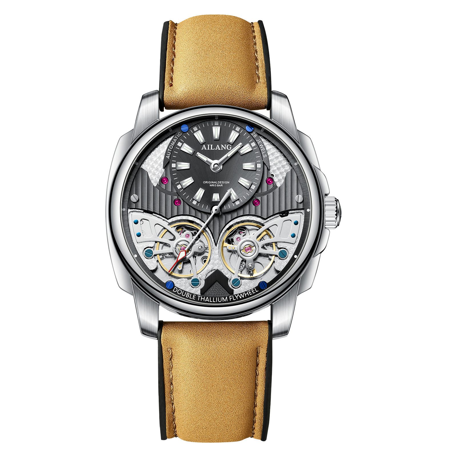 Automatic Mechanical Double Tourbillon Men's Watch - Image 8