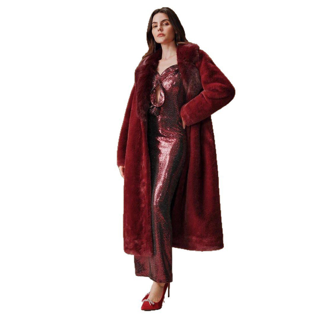 Elegant Trendy Autumn And Winter Casual Faux Fur Coat - Image 5
