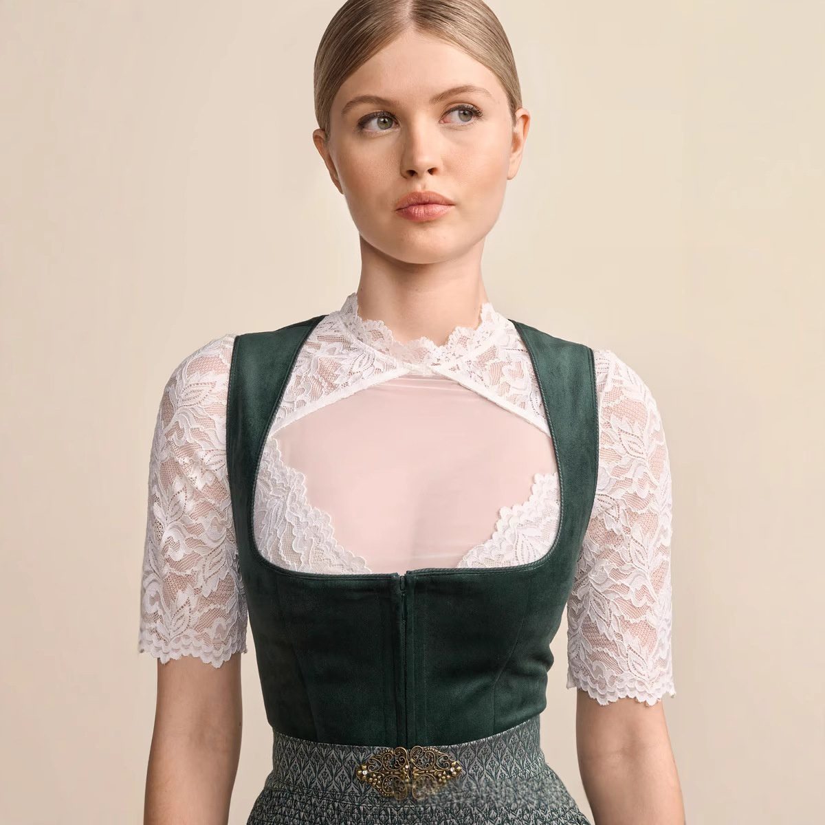 Womens Lace-up Waist-cinching Vest - Image 4