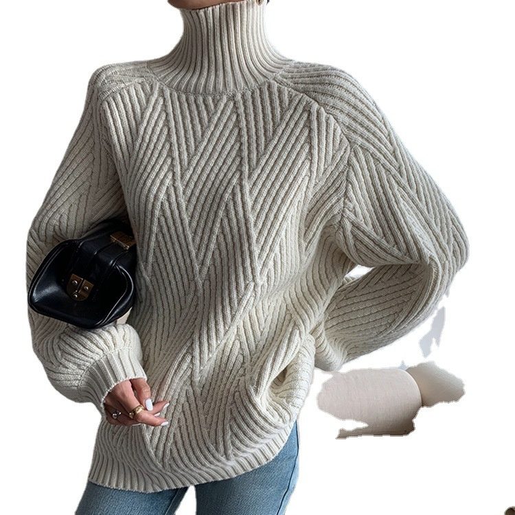 Put On The Top And Thicken Sweater To Wear Loose In Winter Outside - Image 4