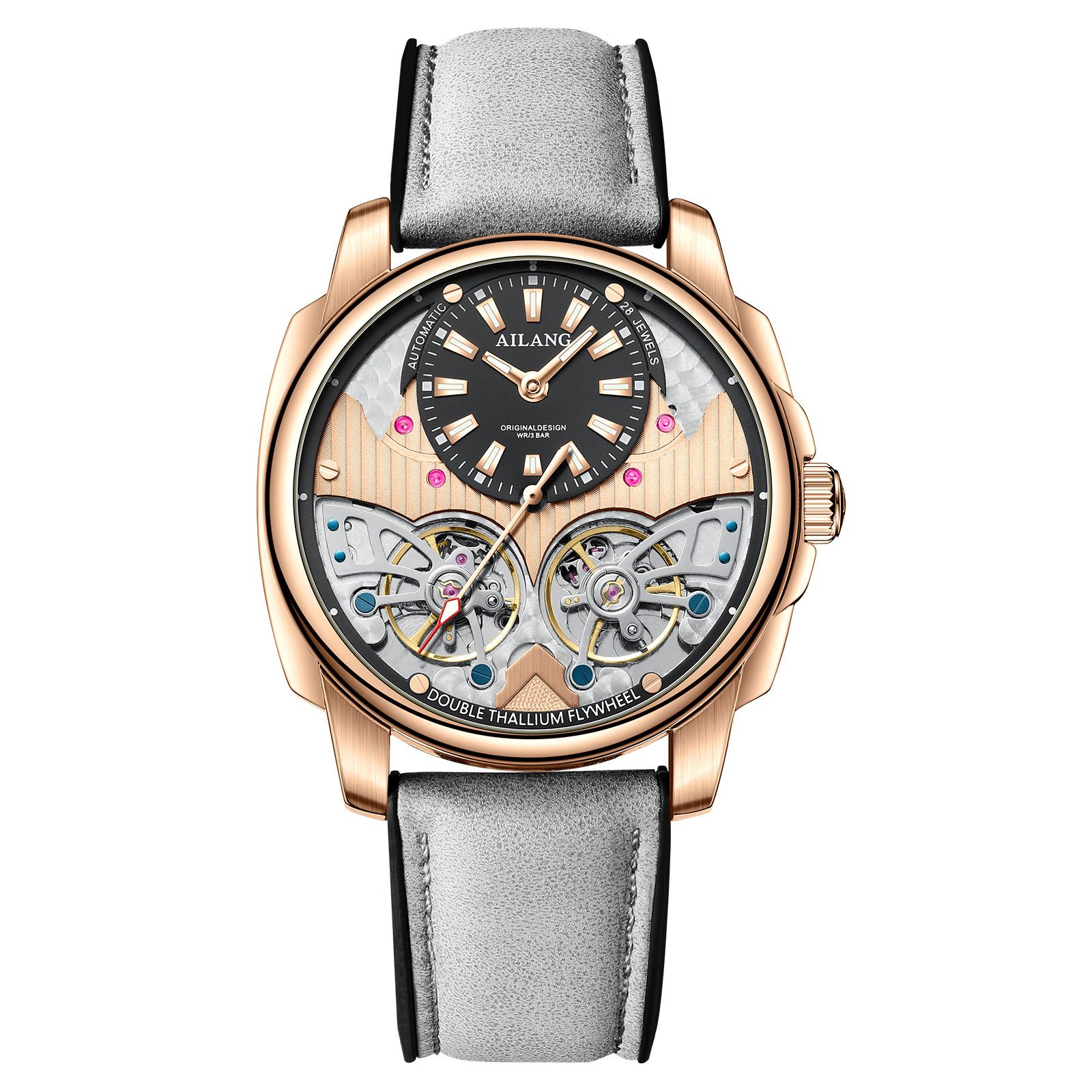 Automatic Mechanical Double Tourbillon Men's Watch - Image 5