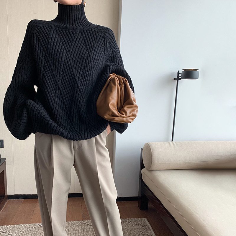 Put On The Top And Thicken Sweater To Wear Loose In Winter Outside - Image 5