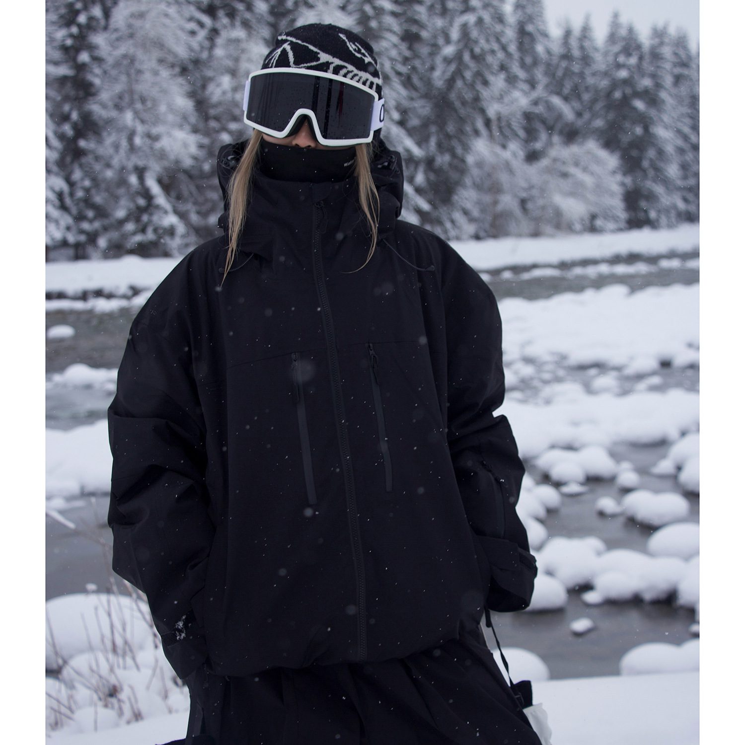 Waterproof And Moisture Permeable Full Pressure Glue Snowboard Clothing - Image 5