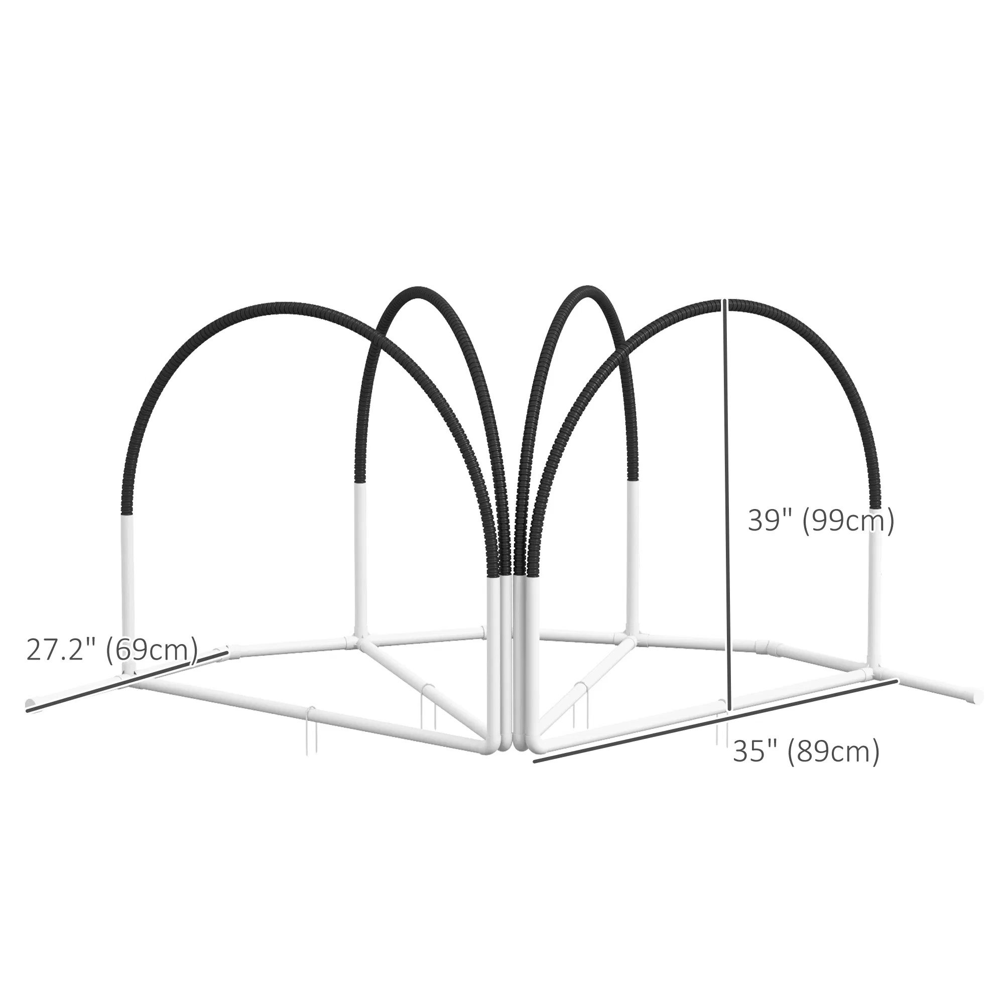 Dog Agility Kit Pet Obstacle Course Training Equipment Outdoor with Weave Poles, Carry Bag, Black - Image 2