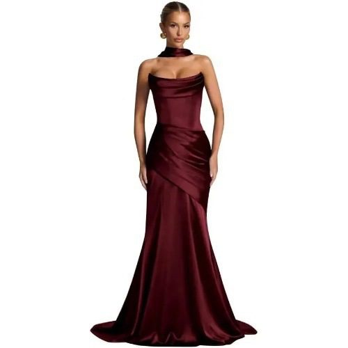 Tube-top, Figure-hugging Mermaid-style Elegant Gown - Image 9