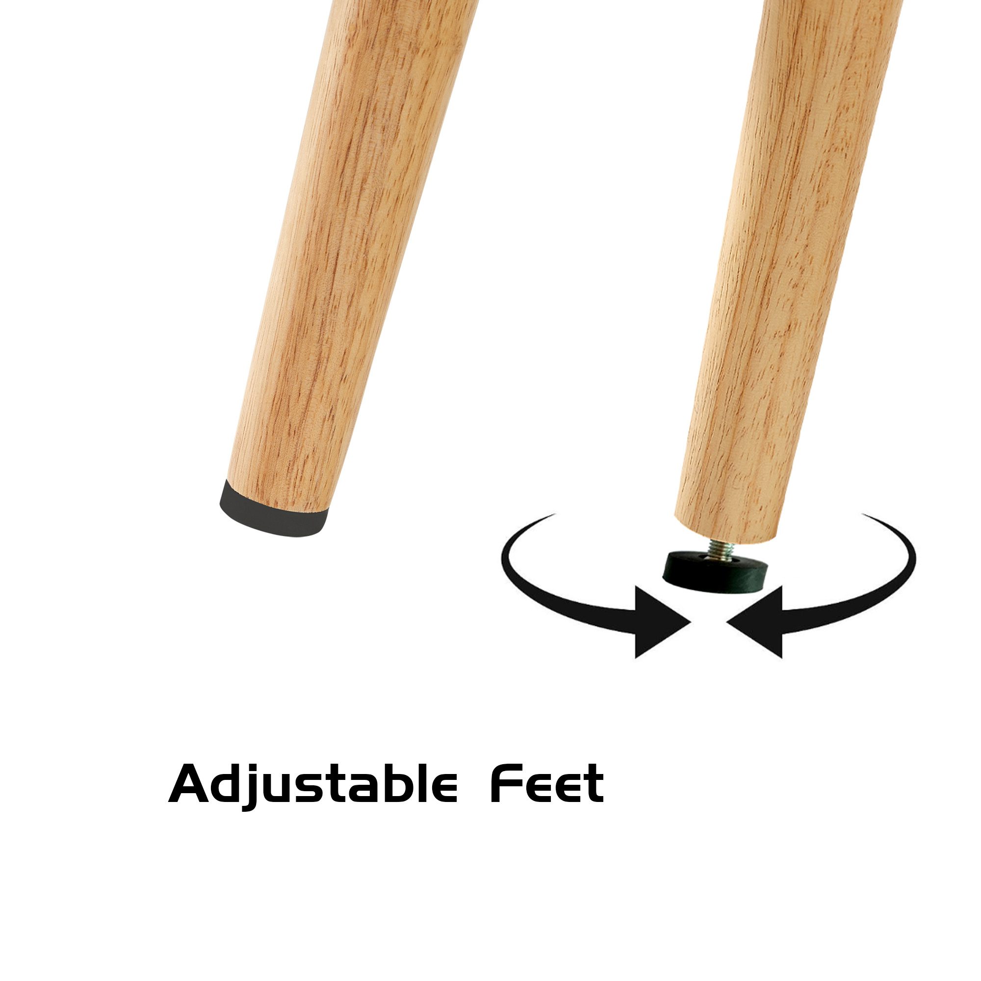 41.34inch Rattan Coffee Table Sliding Door Modern Table For Storage, Solid Wood Legs - Image 9
