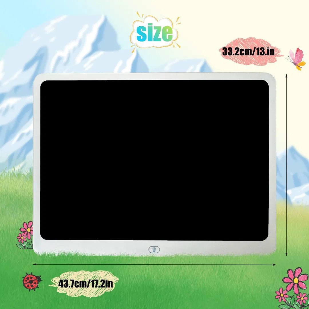 (TEMU&TK يدعم الاستلام فقط) جهاز لوحي للكتابة بشاشة LCD، هدايا عيد الحب للأطفال، لوحة رسم ملونة مقاس 20 بوصة للأطفال الصغار، لوح رسم إلكتروني قابل للمسح وإعادة الاستخدام، تعليمي وتعلّمي - الصورة 2