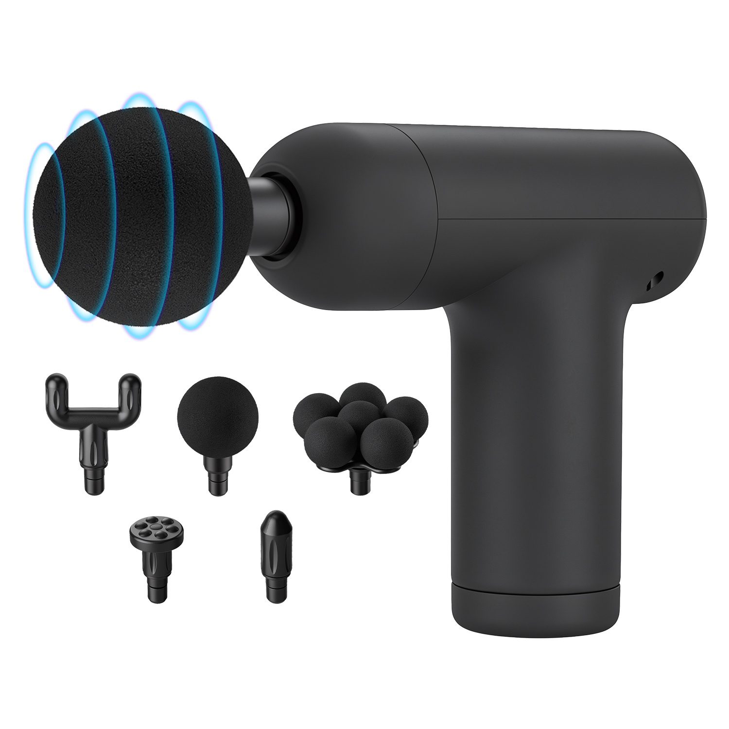 Portable Mini Massage Gun Deep Tissue Percussion Massager With 6 Speeds 5 Interchangeable Massage Heads Muscle Massager For Athletes Office Gym Travel - Image 10