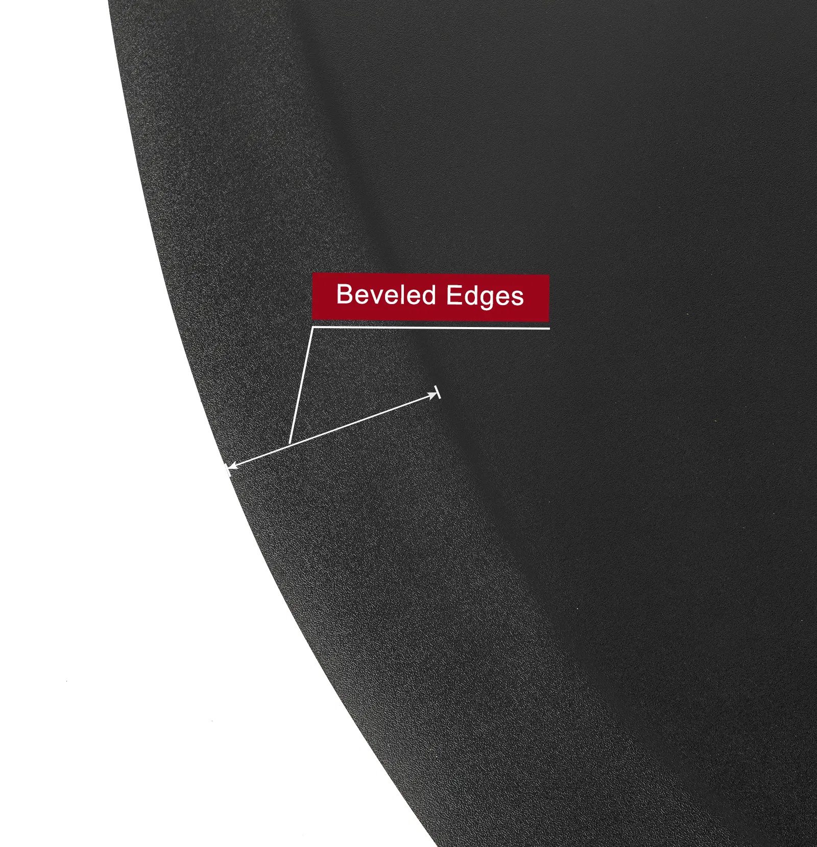 3′x 4.5′x 1/2" Beauty Salon Semicircle Anti-fatigue Salon Mat (Round Outside And Round Inside) Black - Image 4