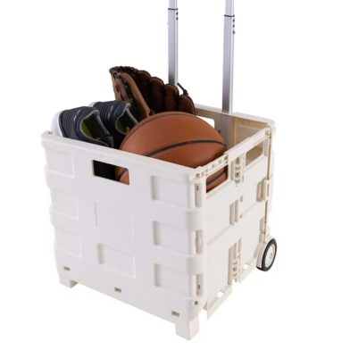 Collapsible Utility Cart In White
