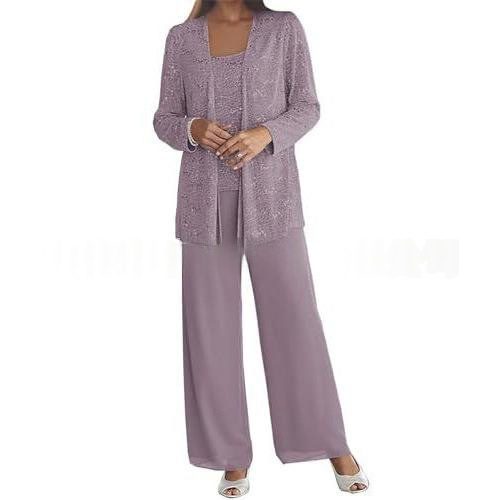 Fashionable Suit Dress With Lace - Image 3